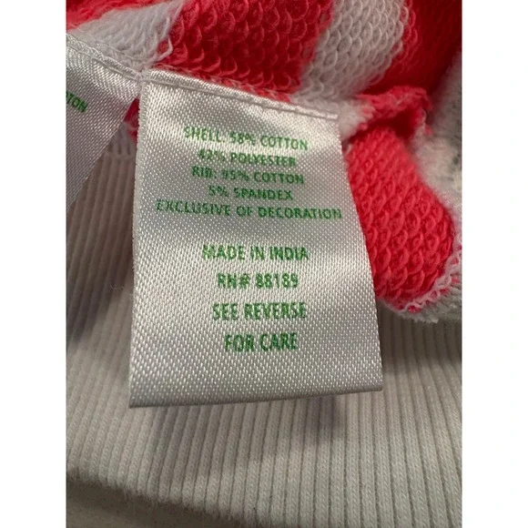 Lilly Pulitzer Cane Coral So Clawsome Lobster Sweatshirt Coastal Size XL NWT - Picture 10 of 12